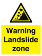 WV10365: Warning Landslide zone