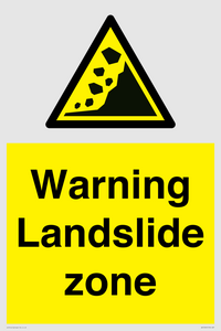 WV10365: Warning Landslide zone