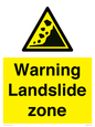 WV10365: Warning Landslide zone