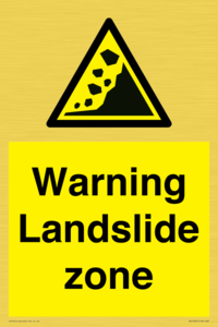 WV10365: Warning Landslide zone