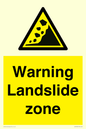 WV10365: Warning Landslide zone