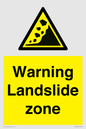 WV10365: Warning Landslide zone