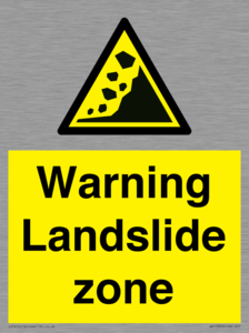 WV10365: Warning Landslide zone