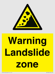 WV10365: Warning Landslide zone