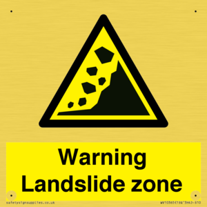 WV10365: Warning Landslide zone