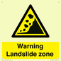WV10365: Warning Landslide zone