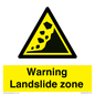 WV10365: Warning Landslide zone