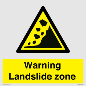 WV10365: Warning Landslide zone