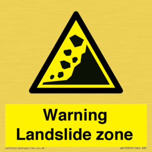 WV10365: Warning Landslide zone