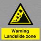 WV10365: Warning Landslide zone