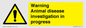 WV10384: Warning Animal disease investigation in progress