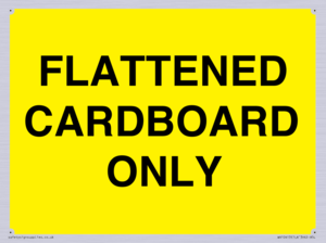 WV10413: FLATTENED CARDBOARD ONLY