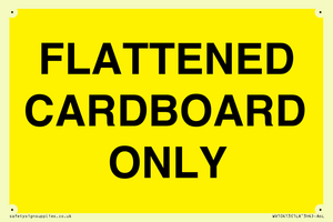 WV10413: FLATTENED CARDBOARD ONLY