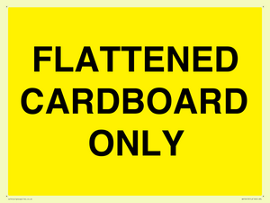 WV10413: FLATTENED CARDBOARD ONLY