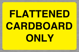 WV10413: FLATTENED CARDBOARD ONLY