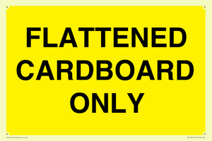 WV10413: FLATTENED CARDBOARD ONLY