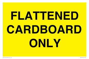 WV10413: FLATTENED CARDBOARD ONLY