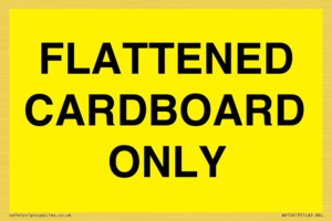 WV10413: FLATTENED CARDBOARD ONLY