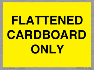 WV10413: FLATTENED CARDBOARD ONLY