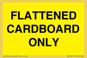 WV10413: FLATTENED CARDBOARD ONLY