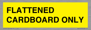 WV10413: FLATTENED CARDBOARD ONLY