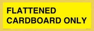 WV10413: FLATTENED CARDBOARD ONLY