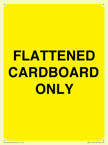 WV10413: FLATTENED CARDBOARD ONLY