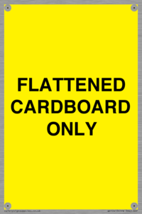 WV10413: FLATTENED CARDBOARD ONLY