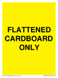 WV10413: FLATTENED CARDBOARD ONLY