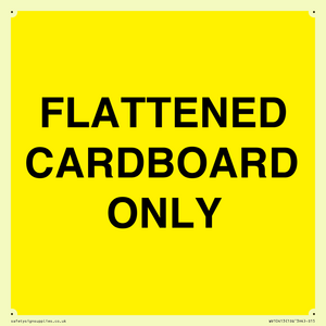 WV10413: FLATTENED CARDBOARD ONLY