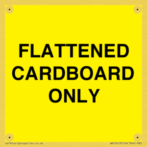 WV10413: FLATTENED CARDBOARD ONLY