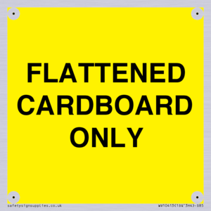 WV10413: FLATTENED CARDBOARD ONLY