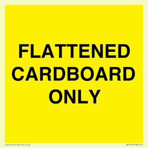 WV10413: FLATTENED CARDBOARD ONLY