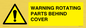 WV10422: WARNING ROTATING PARTS BEHIND COVER