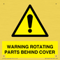 WV10422: WARNING ROTATING PARTS BEHIND COVER