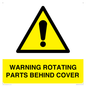 WV10422: WARNING ROTATING PARTS BEHIND COVER