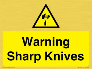 WV10559: Warning Sharp Knives
