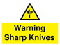 WV10559: Warning Sharp Knives