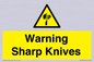 WV10559: Warning Sharp Knives