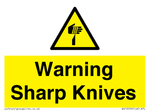 WV10559: Warning Sharp Knives