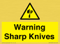 WV10559: Warning Sharp Knives