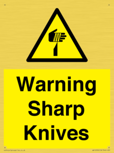 WV10559: Warning Sharp Knives