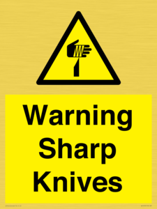 WV10559: Warning Sharp Knives