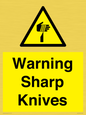 WV10559: Warning Sharp Knives