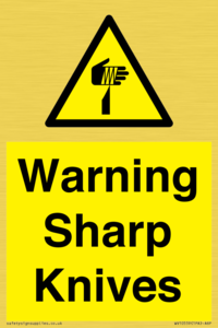 WV10559: Warning Sharp Knives