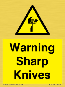 WV10559: Warning Sharp Knives