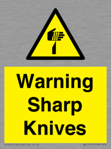 WV10559: Warning Sharp Knives