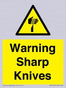 WV10559: Warning Sharp Knives