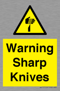 WV10559: Warning Sharp Knives