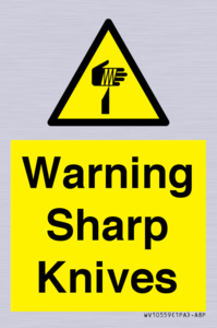 WV10559: Warning Sharp Knives